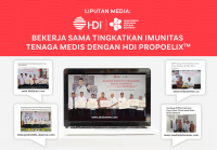 Liputan Media: HDI dan Kemenkes Bekerja Sama Tingkatkan Imunitas Tenaga Medis dengan HDI Propoelix